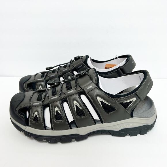 Skechers Relaxed Fit Men Grey Outseen Shoes Brand New main image 8